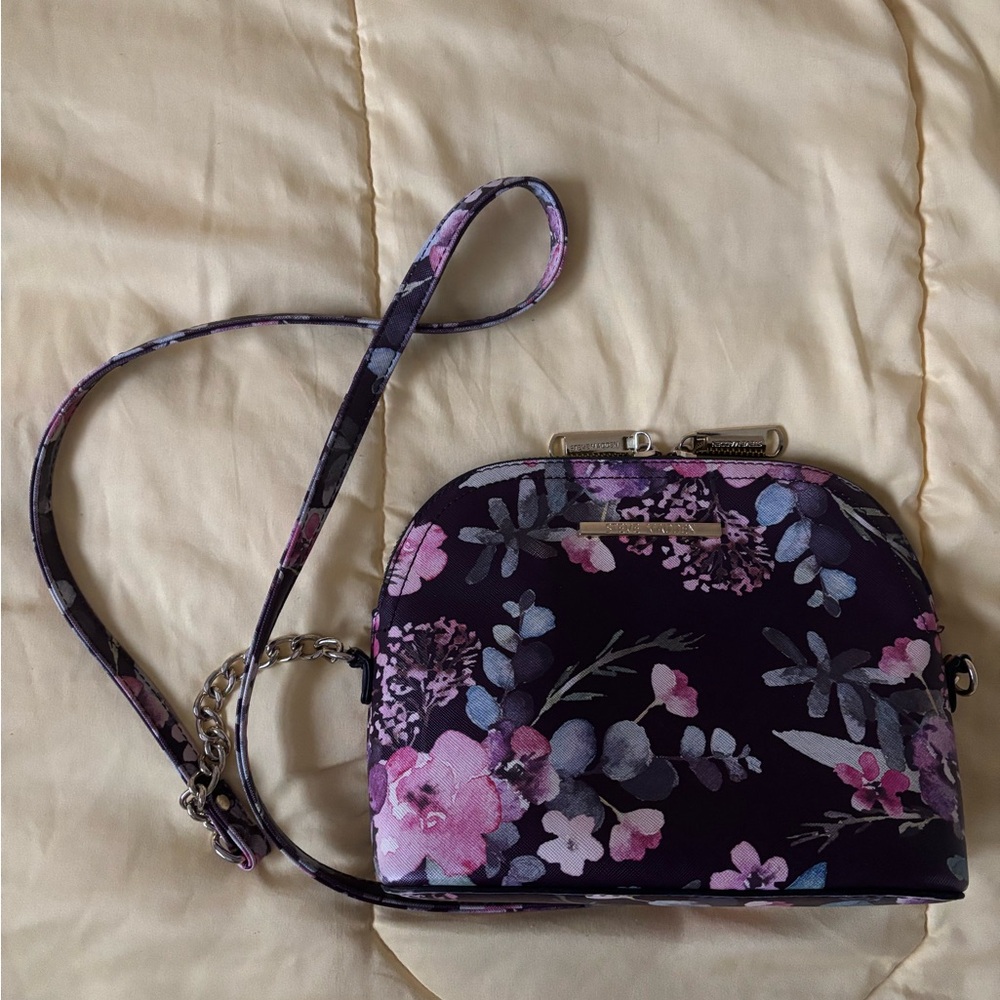 Steve Madden Purple Floral Crossbody Bag - Picture 3 of 11